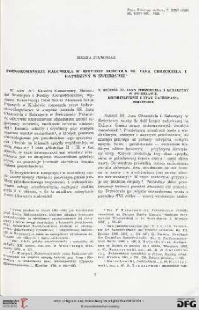 22: Późnoromańskie malodwidła w apsydzie kościoła ŚŚ. Jana Chrzciciela i Katarzyny w Świerzawie