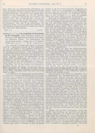 265-268 [Rezension] Sehling, Emil, Die evangelischen Kirchenordnungen des XVI. Jahrhunderts. 1. Abt.: Sachsen und Thüringen, nebst angrenzenden Gebieten. 1. Hälfte