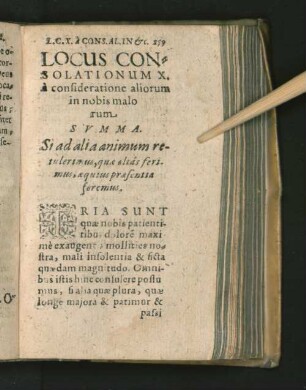 Locus Consolationum X. a consideratione aliorum in nobis ...