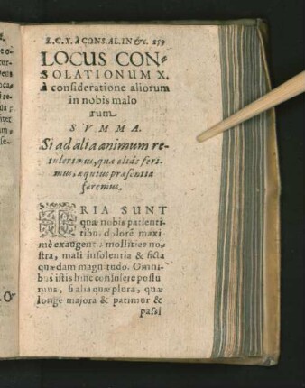 Locus Consolationum X. a consideratione aliorum in nobis ...