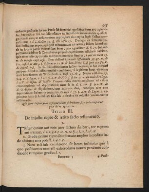 Titulo III. De injusto rupto & irrito facto testamento