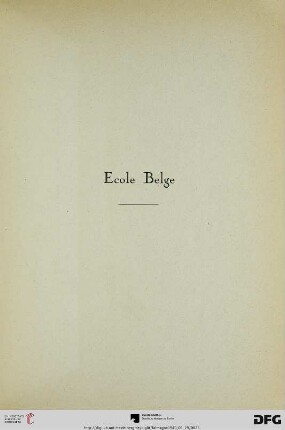 Ecole Belge (Nr. 106-194)