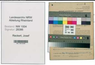 Entnazifizierung Josef Reckert , geb. 10.04.1903 (Anstreicher)