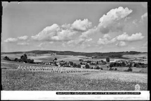 Blick auf Hinterhermsdorf, gegen Tanzplan