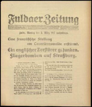 Ausgabe vom Montag, den 05. März 1917.