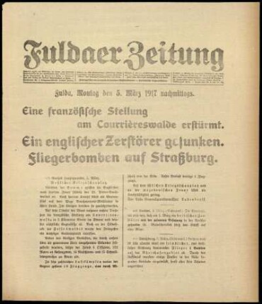 Ausgabe vom Montag, den 05. März 1917.