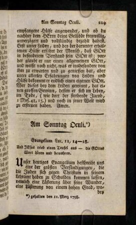 229-239, Am Sonntag Oculi