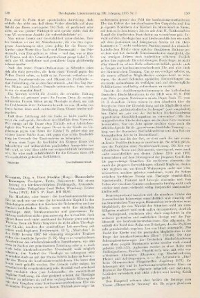 549-551 [Rezension] Ökumenische Trauungen