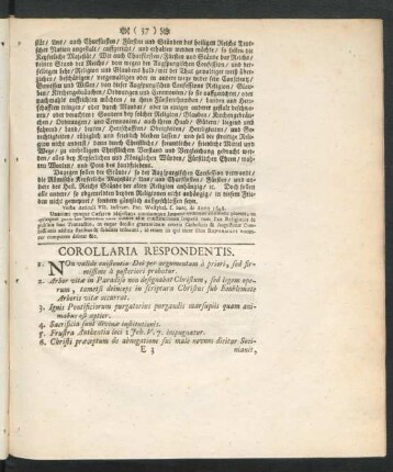 Corollaria Respondentis