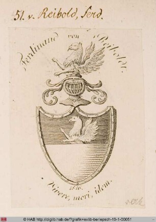 Wappen des Ferdinand von Reiboldt