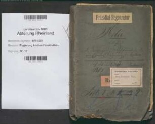 Dienstwohnung des Chef-Präsidenten der Regierung. Bd. 1