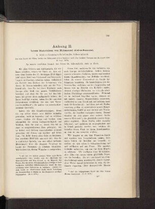 Anhang II. Letzte Nachrichten von Mohammed Abd-es-Sammat.