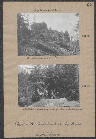 Rabenbühlfelsen: Beschiessung eines Fliegers durch ein Maschinengewehr