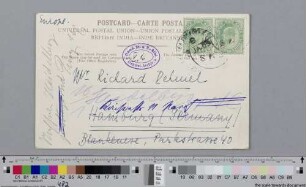 Postkarte an Richard Dehmel