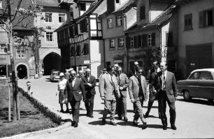 Meersburg: Gruppe von Teilnehmern in der Oberstadt