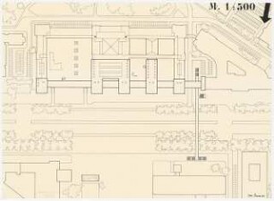 Technische Universität Berlin Hauptgebäude: Lageplan, Ausschnitt, 1:500