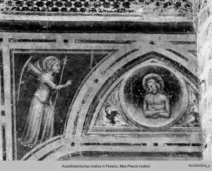Der Heilige Antonius Abbas : Der Schmerzensmann mit einem Engel