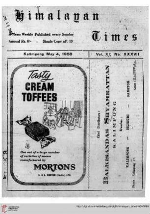 No. XXXVII (04 May 1958)