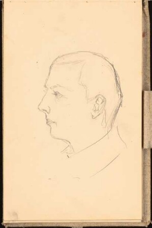 Skizzenbuch 1898-99: Portrait eines jungen Mannes