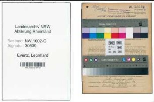 Entnazifizierung Leonhard Evertz, geb. 30.07.1894 (Kaufmann)