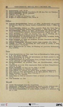 Zinn (Nr. 797-809)