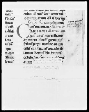 Lectionarium Matutinale — Initiale C, Folio 152recto