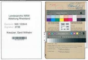 Entnazifizierung Gerd Wilhelm Kreutzer , geb. 12.06.1912 (Studienassessor)