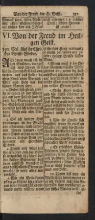 VI. Von der Freud im Heiligen Geist. 390. - 398.