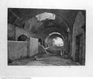 Raccolta delle vedute pittoresche di Roma e de suoi contorni ... volume 1. Parte 1., Tafel 19 (N. 15): Veduta nell'interno della Villa di Mecenate a Tivoli