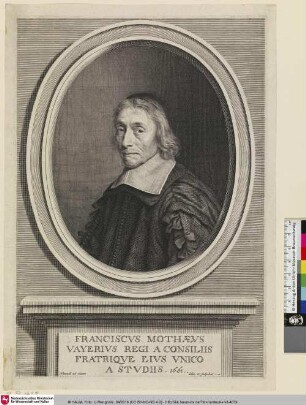 Franciscvs Mothaevs [François de La Mothe Le Vayer]