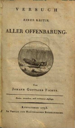 Versuch einer Critik aller Offenbarung