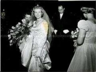 Die Hochzeit von Georg Adenauer mit Ulla Britta Jeansson