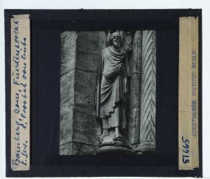 Bamberg, Dom,Bamberg, Dom, Fürstenportal : Prophetenbilder, linke Gewände, erster Prophet