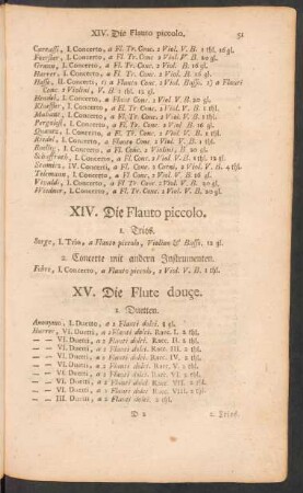 XV. Die Flute douce