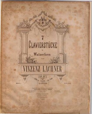 7 Clavierstücke in Walzerform : op. 44 ; in zwei Heften. 1