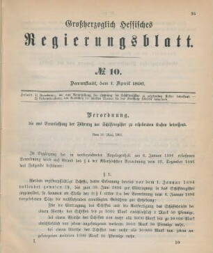1. April-17. Juni = Nr. 10-20