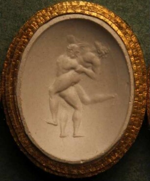 Herkules kämpft mit Antäus (Daktyliothek, Erstes Mythologisches Tausend)