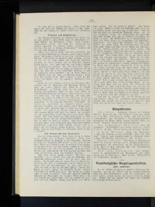 Kriegsliteratur.