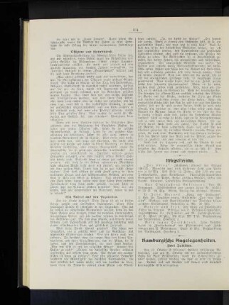 Kriegsliteratur.