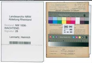 Entnazifizierung Heinrich Lennartz , geb. 10.10.1898 (Weber)