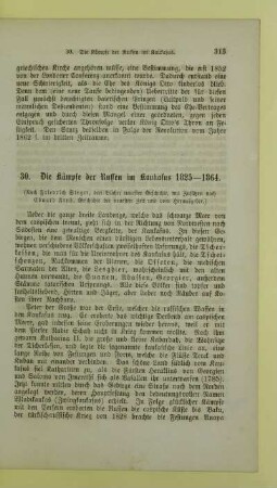 30. Die Kämpfe der Russen im Kaukasus 1825 - 1864