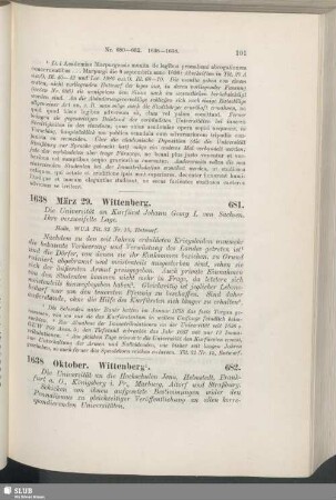 681. 1638, März 29. Wittenberg