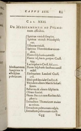 Caput XXII. De Medicamentis Ad Pulmonum affectus.