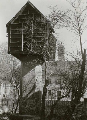 Dresden-Trachenberge, Döbelner Straße 108. Weingut "Wilder Mann". Taubenhaus