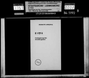 Gemeinderechtsverhältnisse in Ettlenschieß, Göttingen, Grimmelfingen, Halzhausen mit Sinabronn, Hörvelsingen, Holzkirch, Jungingen, Langenau, Lehr, Lonsee, Luizhausen, Mähringen, Neenstetten, Nerenstetten mit Wettingen und Niederstotzingen