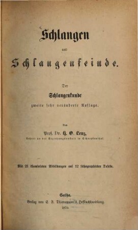 Schlangen und Schlangenfeinde