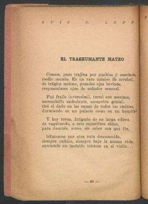 El trashumante Mateo