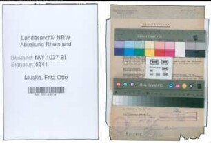 Entnazifizierung Fritz Otto Mucke , geb. 07.09.1894 (Friseur)