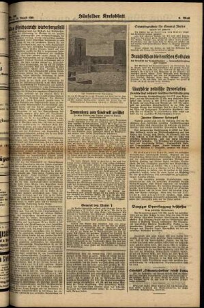 Zweite Ausgabe vom Freitag, den 25. August 1939.