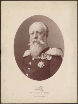 Großherzog Friedrich I. in Uniform mit Auszeichnungen, Brustporträt.